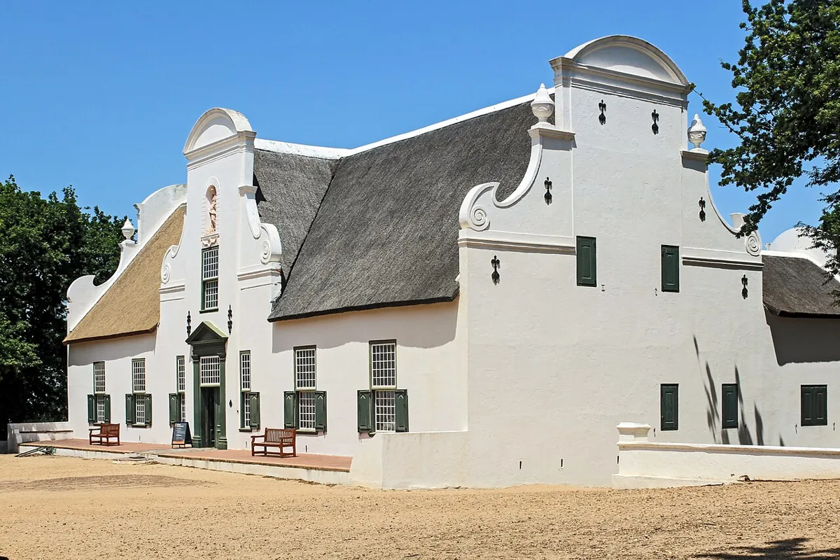 Cape-Dutch architecture at Groot Constantia — Cape Town, South Africa