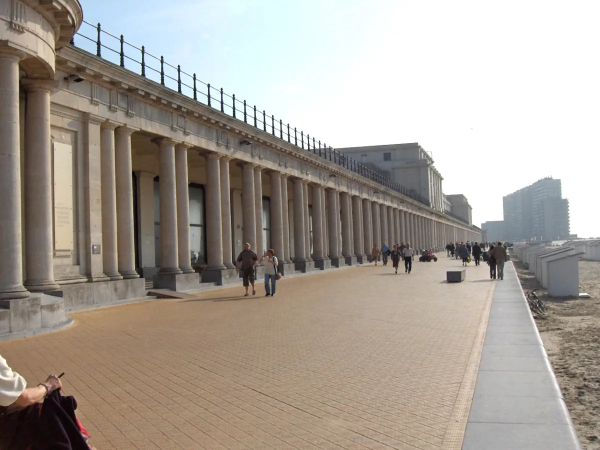 Thermae Palace with gallery in Ostend. — Belgium