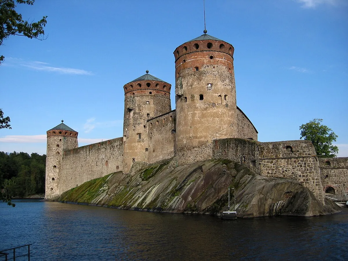 St. Olaf's Castle, the world's northernmost medieval castle, built in Savonlinna by Sweden in 1475 — Finland