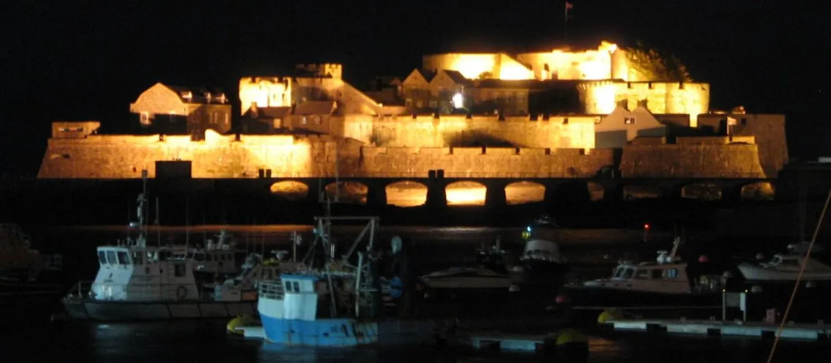 Castle Cornet Floodlit — Guernsey