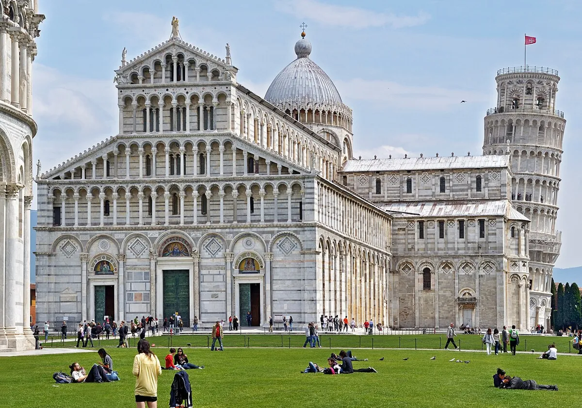 Pisa (the Piazza dei Miracoli, with the cathedral and the leaning tower) — Italy