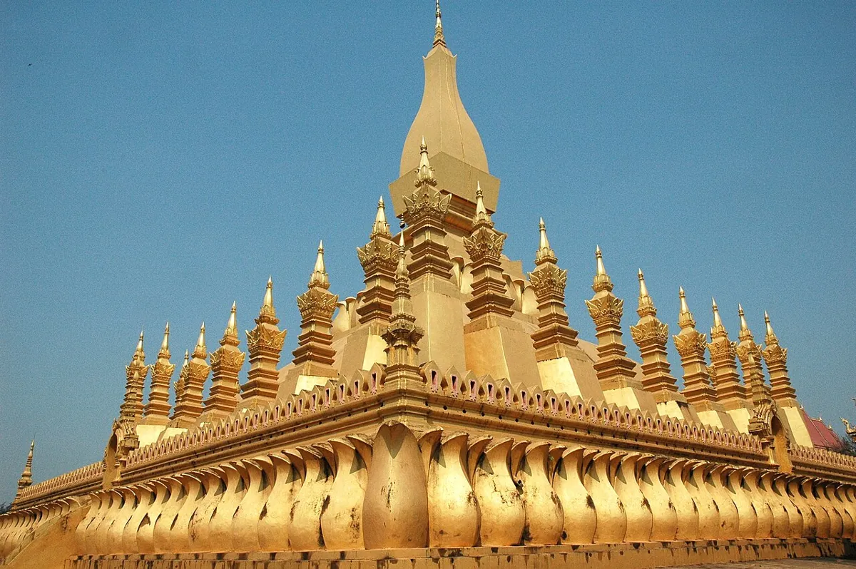 Pha That Luang in Vientiane is the national symbol of Laos