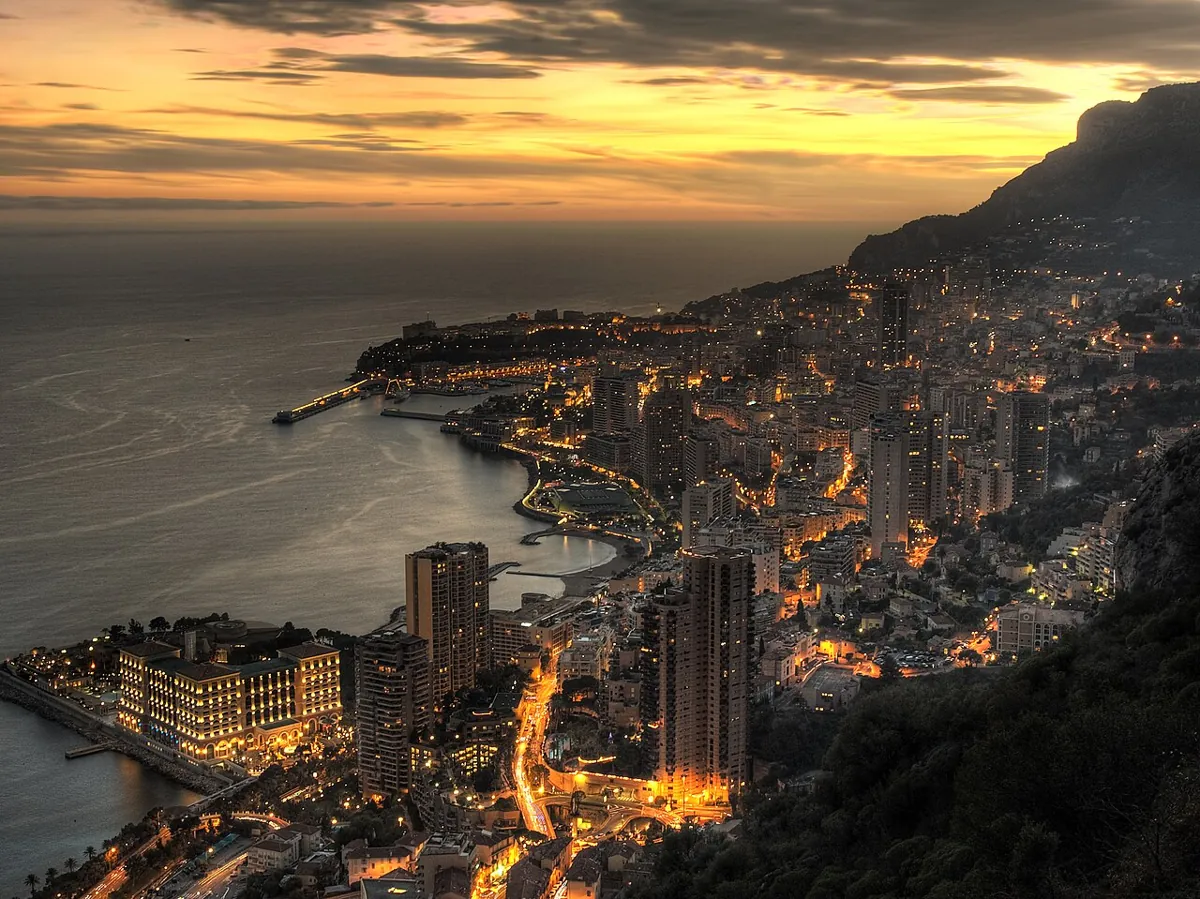 Monaco at dusk