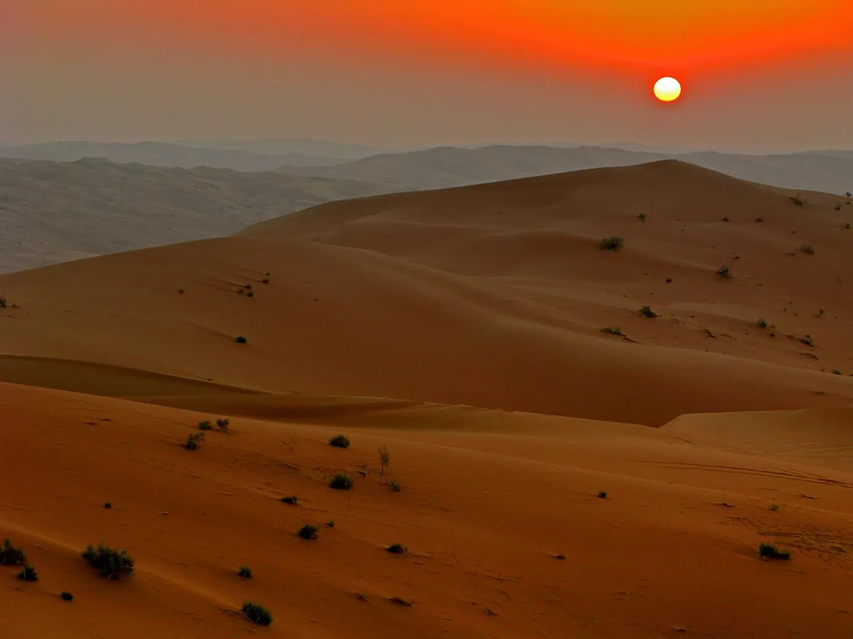 Sunset in the Empty Quarter — Saudi Arabia