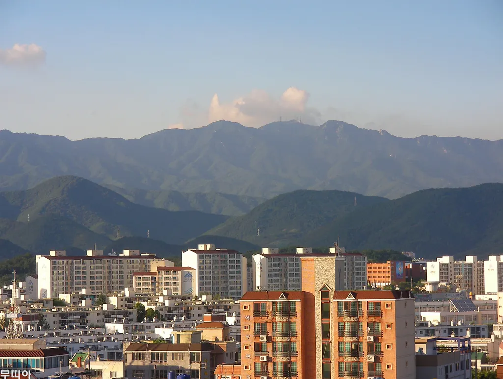 Daegu and the mountain Palgongsan — South Korea